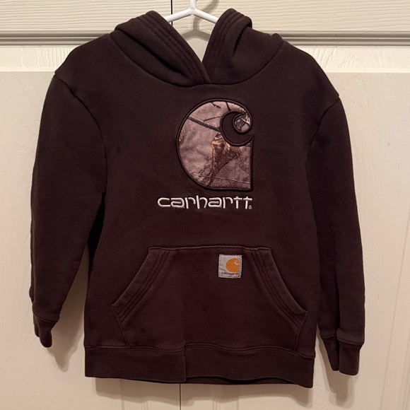 Carhartt Other - Carhartt Kids Dark Brown Hoodie Sweater